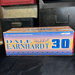 Action Dale Earnhardt 30 Collectible Box - Orange and Blue